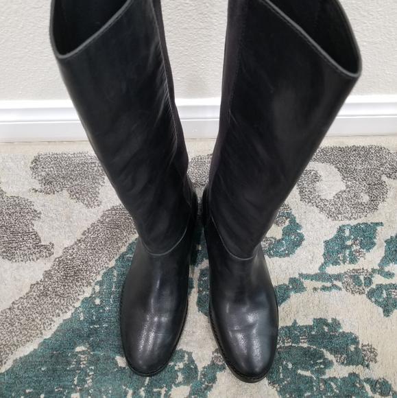 Cole Haan Adler Tall Stretch Back Riding Boots 6M - Picture 2 of 5